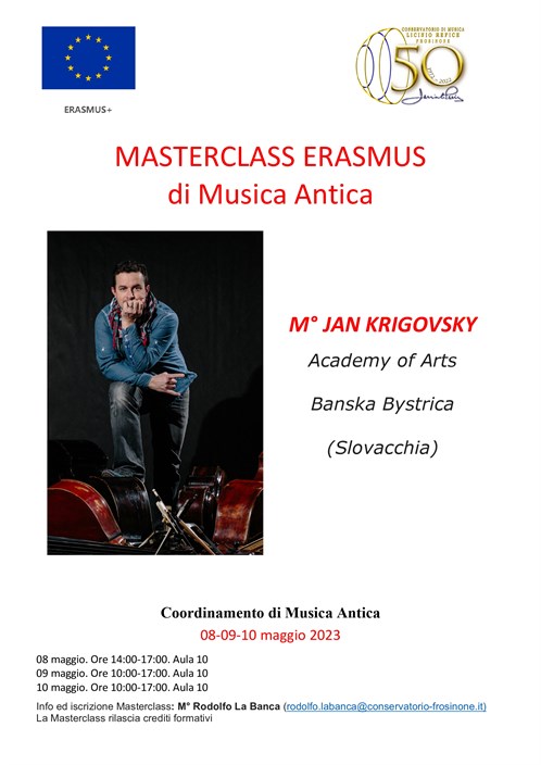 Masterclass Erasmus Musica Antica "M°Jan Krigovsky"