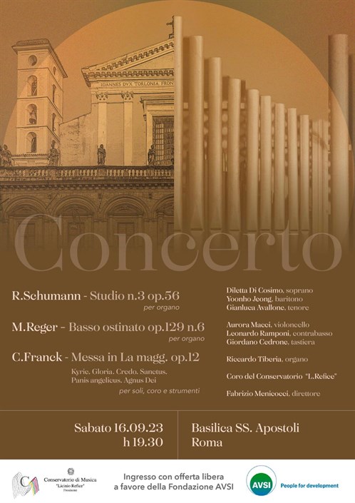 Concerto sabato 16-09-2023 Basilica SS. Apostoli Roma