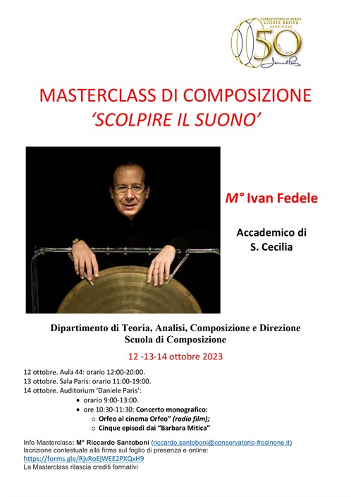 Masterclass di Composizone M°Ivan Fedele
