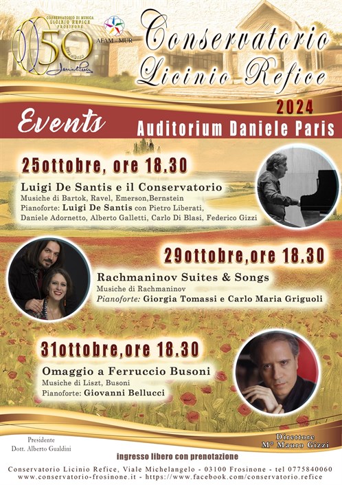 Concerti di fine ottobre