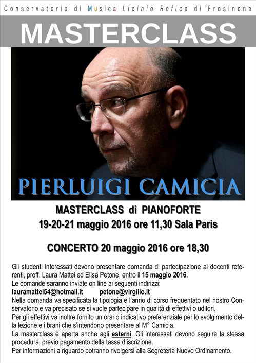 Masterclass Pierluigi Camicia