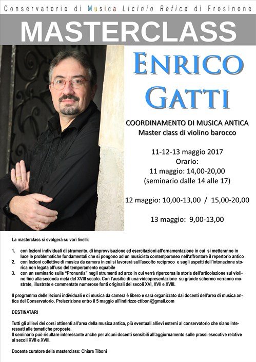 Masterclass Enrico Gatti