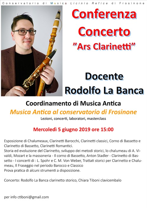Conferenza/Concerto "Ars Clarinetti"