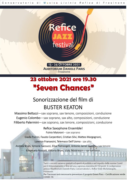 Concerto "Seven Chances" 23 ottobre